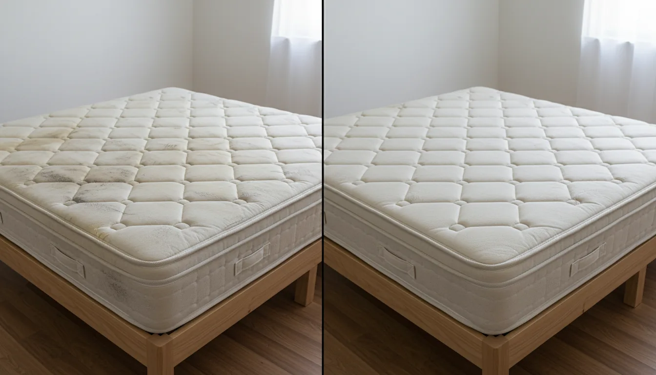 Bedroom traffic lanes before and after