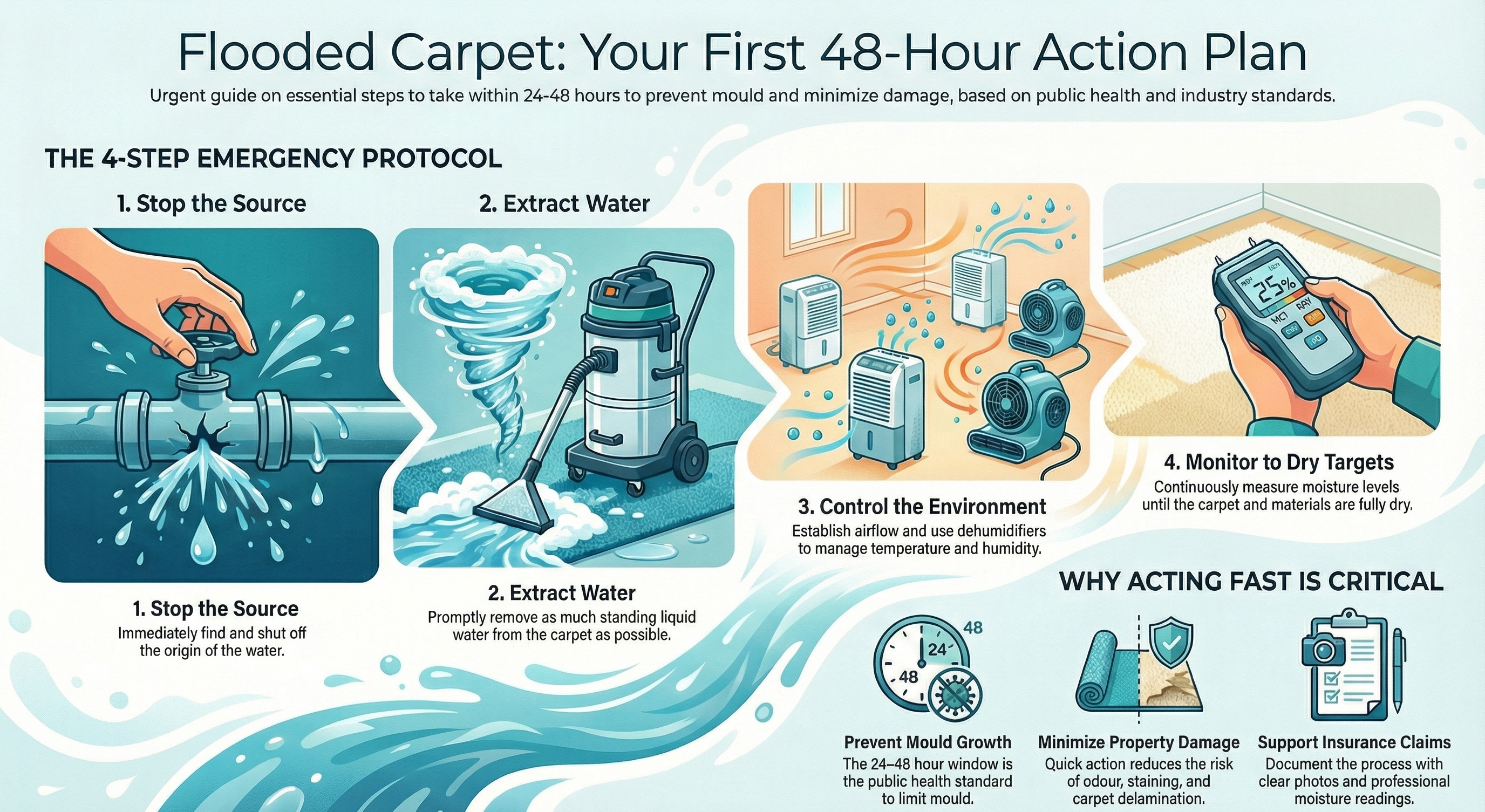 First 48 hours response infographic