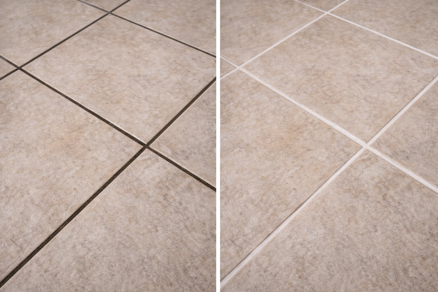 Professional tile and grout cleaning compared to regular mopping in Perth